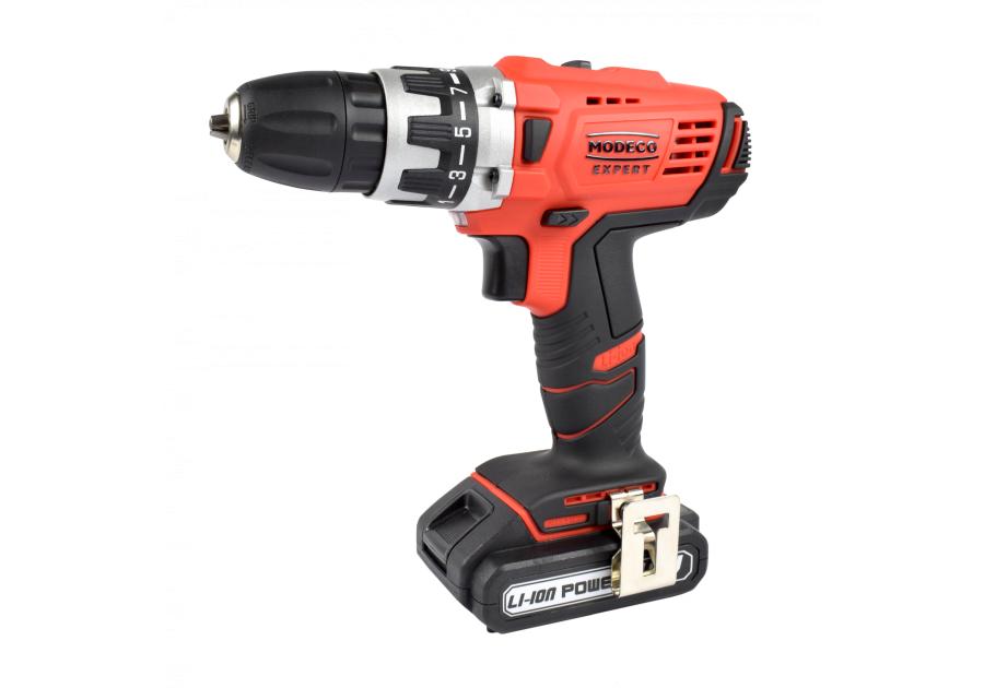 Zdjęcie: Wiertarko-wkrętarka akumulatorowa 18 V Li-Ion MODECO EXPERT