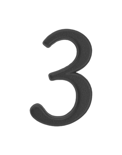 Zdjęcie: Cyfra 3 znal grafit 50 mm METRO