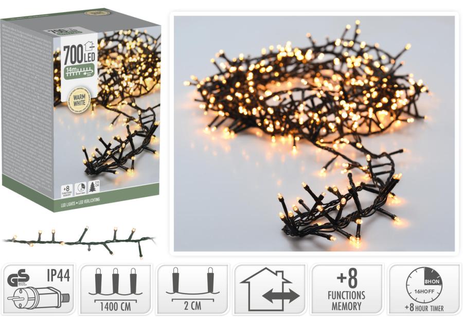 Zdjęcie: Łańcuch świetlny sznurow 14 m 700 led KOOPMAN