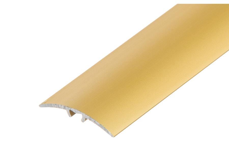 Zdjęcie: Listwa ochronna AL wcisk 37 mm 5w1 klejona L= 2,79 m Złoty anoda mat CEZAR
