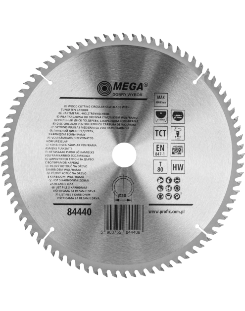 Zdjęcie: Piła tarczowa do drewna 300 80T 30 mm MEGA