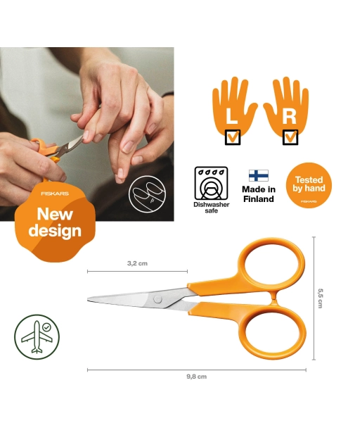 Zdjęcie: Nożyczki do paznokci Classic wygięte 10 cm FISKARS