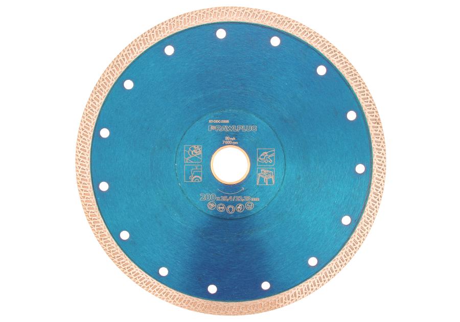 Zdjęcie: Ściernica diamentowa do cięcia ceramiki 200x25,4/22,23 mm RAWLPLUG