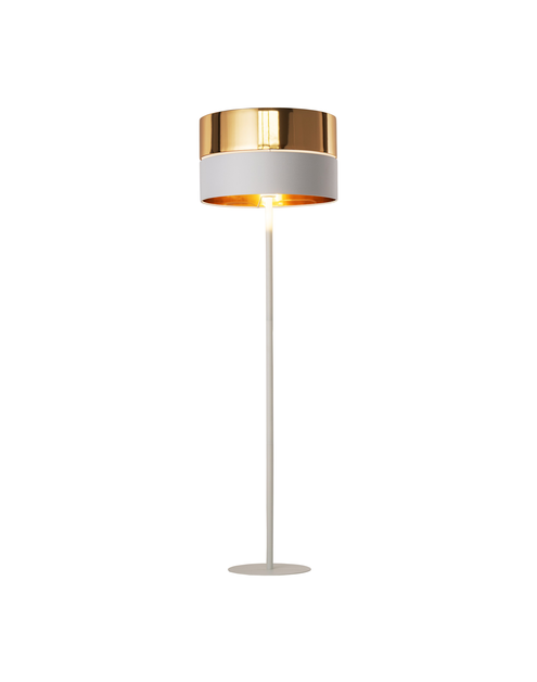 Zdjęcie: Lampa podłogowa Hilton white/gold 5074 TK LIGHTING