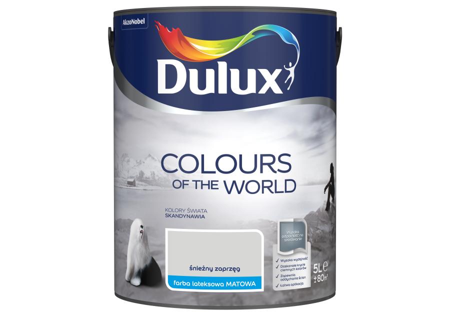 Zdjęcie: Farba do wnętrz Kolory Świata 5 L śnieżny zaprzęg DULUX