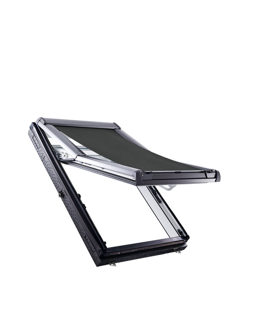 Zdjęcie: Markiza zewnętrzna Screen do okien Designo R4/R7, 074/118, manualna ROTO