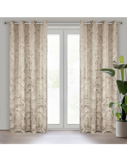 Zdjęcie: Zasłona gotowa Debra beżowy EUROFIRANY