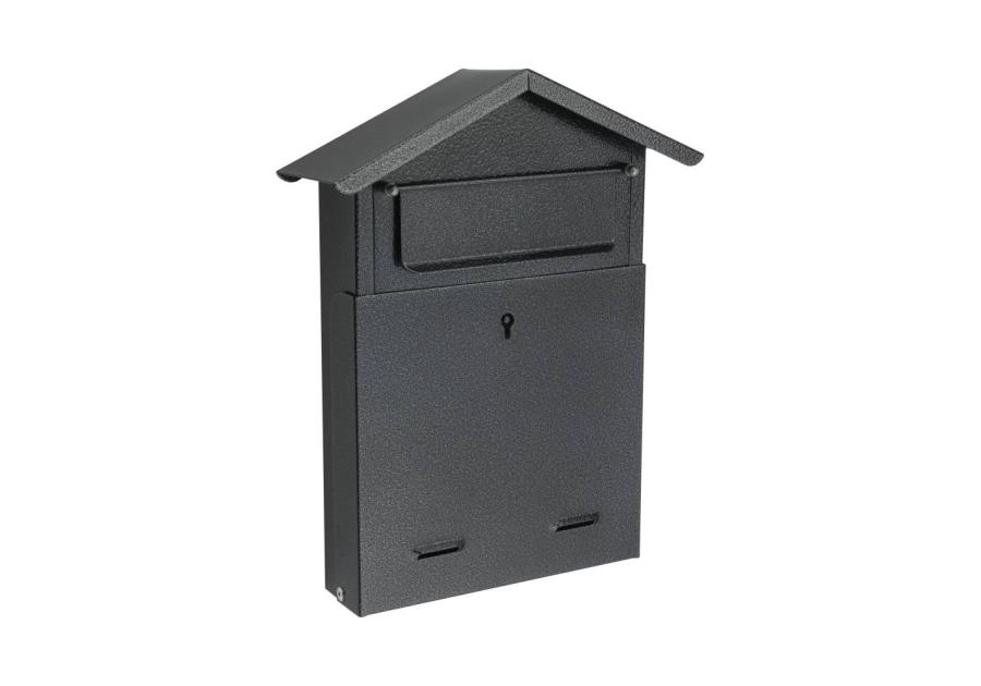 Zdjęcie: Skrzynka na listy szyld02 domek skośny antyk szary METRO