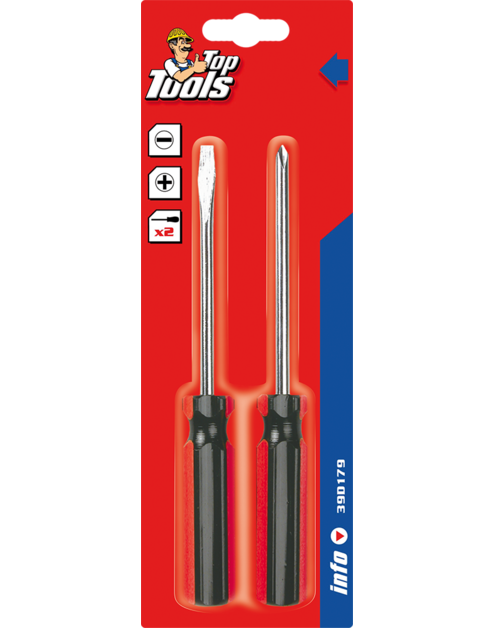 Zdjęcie: Wkrętaki, zestaw 2 sztuk TOP TOOLS