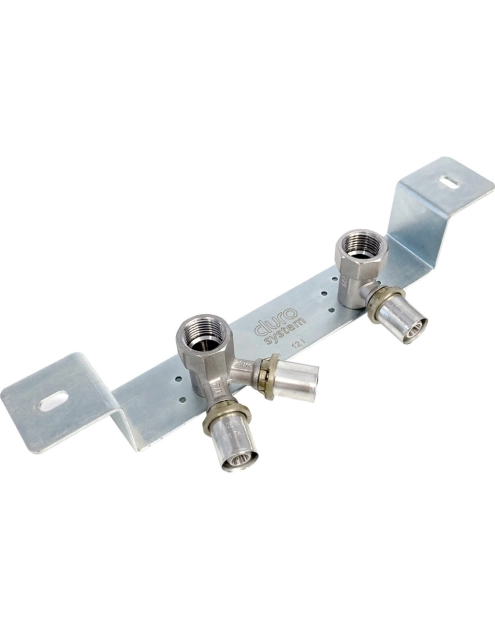 Zdjęcie: Listwa bateryjna 150 mm z kolanem przyściennym 16x1/2" i do cyrkulacji 16x2x1/2" DURO SYSTEM