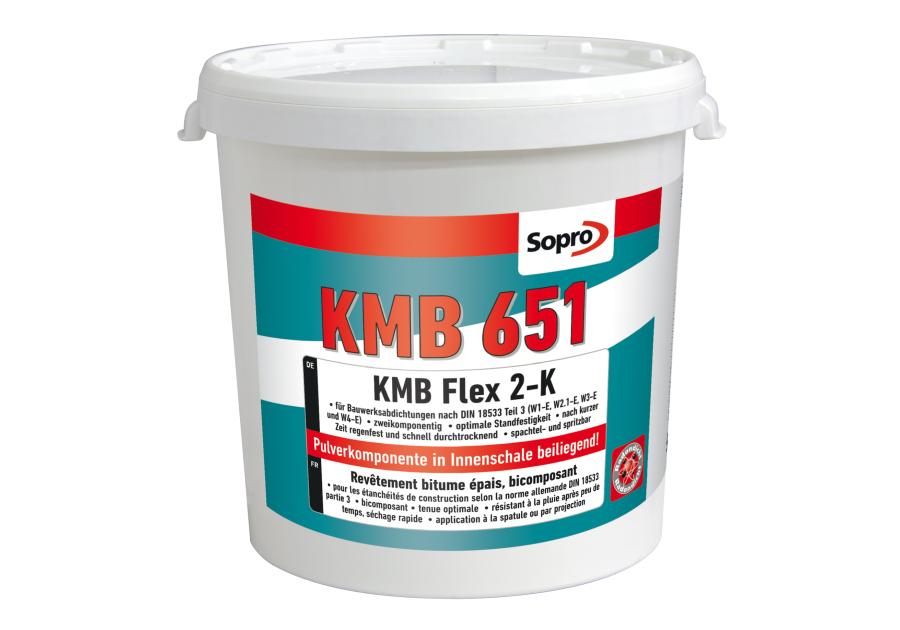 Zdjęcie: Grubowarstwowa bitumiczna masa uszczelniająca 2-K KMB 651 SOPRO