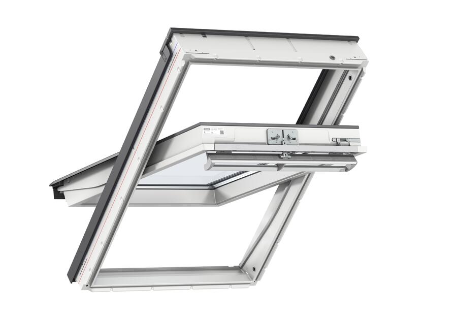 Zdjęcie: Okno GGU 0068 drewniano-poliuretanowe otwierane u góry, 66x118 cm VELUX