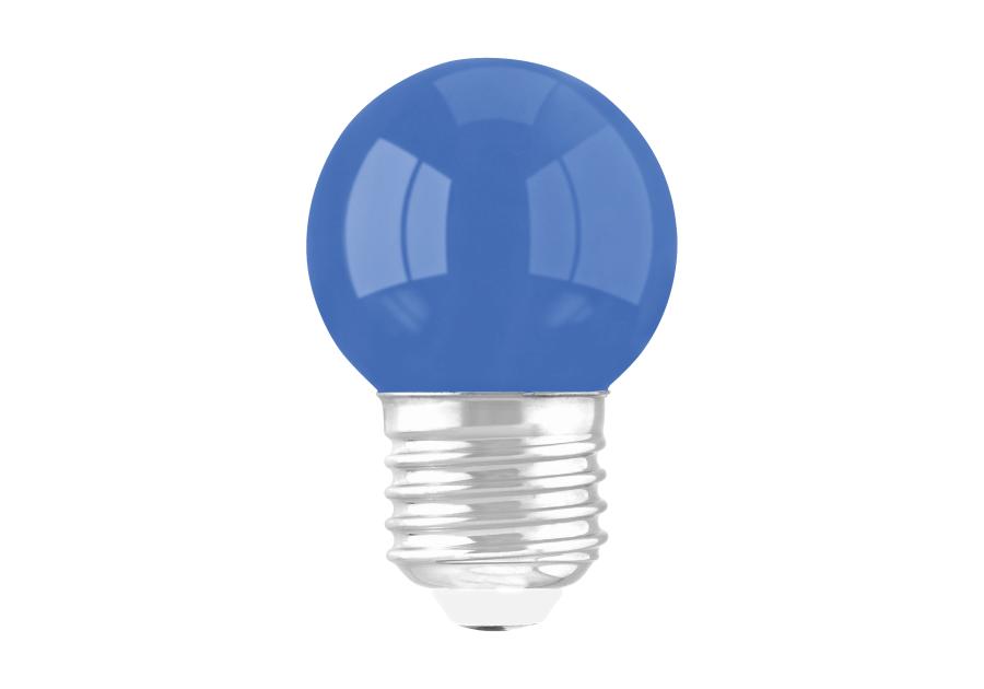 Zdjęcie: Lampa z diodami LED Ulke LED E27 1 W barwa niebieska STRUHM
