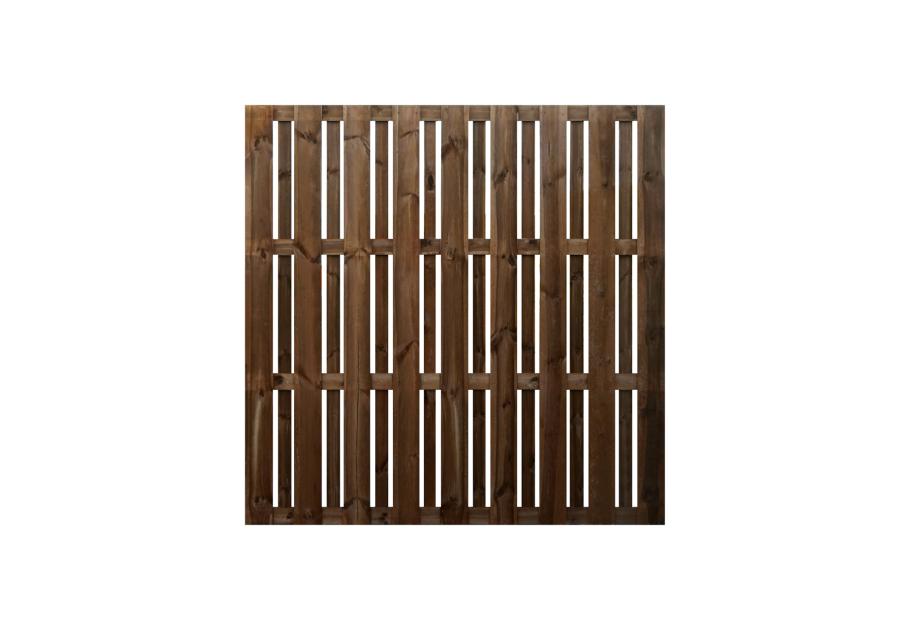 Zdjęcie: Płot pełny Ivo prosty 180x180 brąz SOBEX