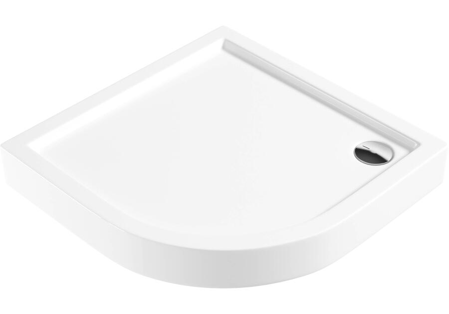 Zdjęcie: Brodzik akrylowy półokrągły 90 cm Jasmin biały DEANTE