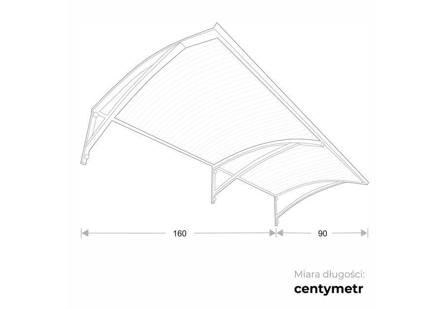 Zdjęcie: Zadaszenie pompy ciepła Arco Pro Max 160x90 cm brąz ROBELIT