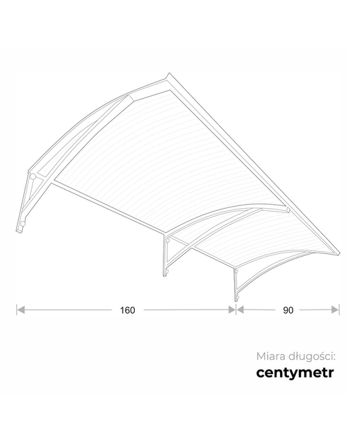 Zdjęcie: Zadaszenie pompy ciepła Arco Pro Max 160x90 cm brąz ROBELIT