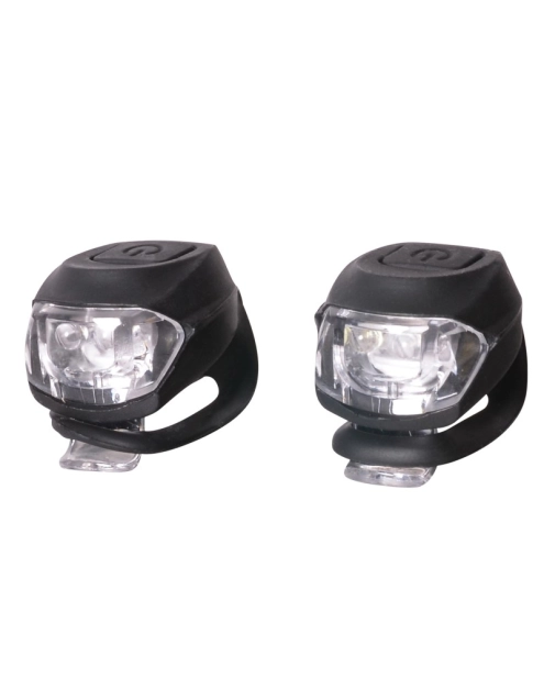 Zdjęcie: Zestaw silikonowych lampek rowerowych Silicon Led czarny BOTTARI