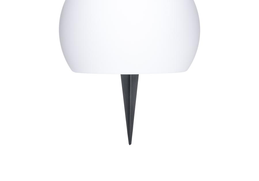 Zdjęcie: Lampka solarowa kula 20 cm RGB + pilot biała naziemna VOLTENO