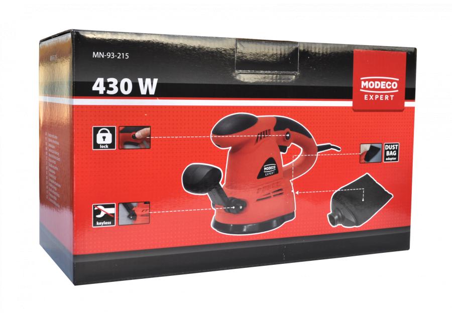 Zdjęcie: Szlifierka mimośrodowa 125 mm 430 W MODECO EXPERT