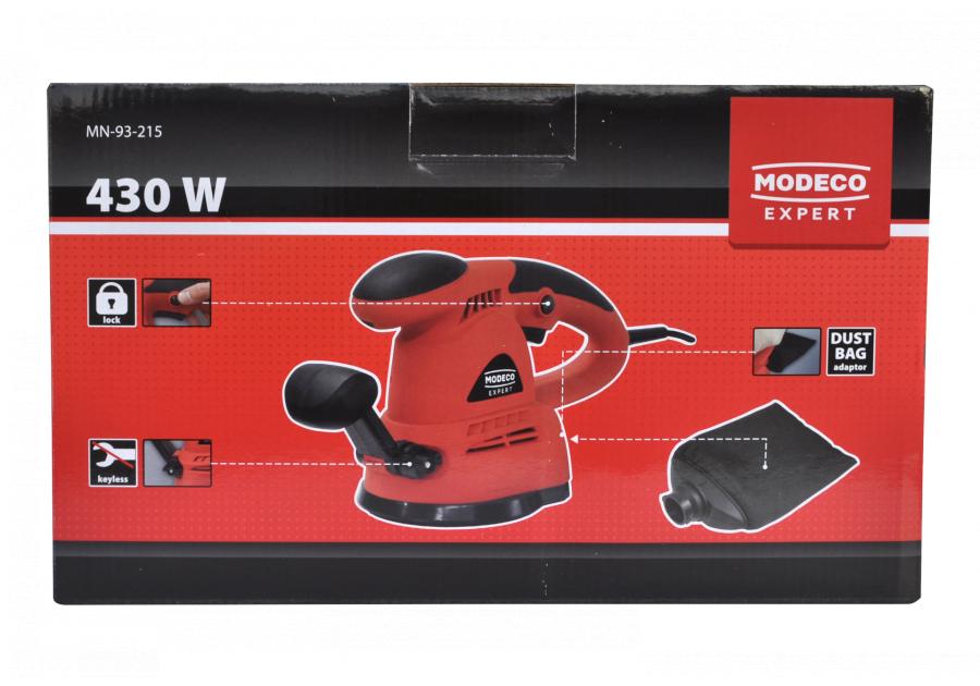 Zdjęcie: Szlifierka mimośrodowa 125 mm 430 W MODECO EXPERT