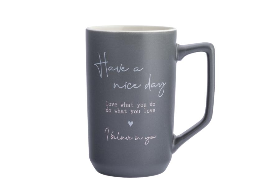 Zdjęcie: Kubek prosty wysoki 550 ml dekoracja have a nice day ALTOM DESIGN