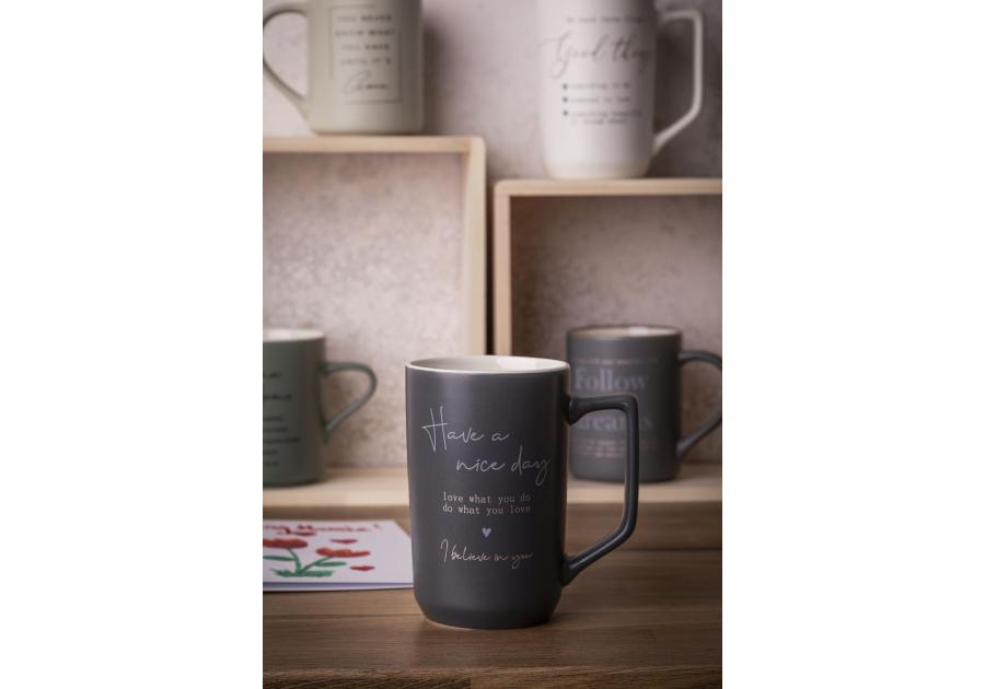 Zdjęcie: Kubek prosty wysoki 550 ml dekoracja have a nice day ALTOM DESIGN