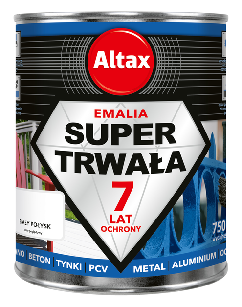 Zdjęcie: Emalia Super Trwała 0,75 L biały połysk ALTAX