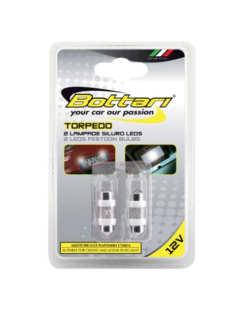 Zdjęcie: Diody podświetlające 3 Led, 12V, białe 10x31 mm BOTTARI