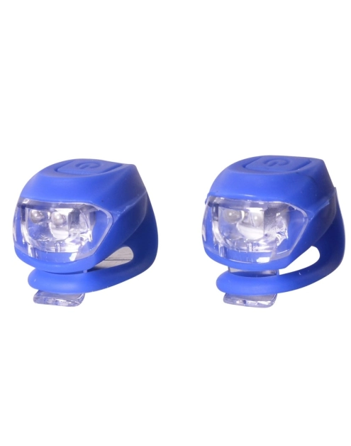 Zdjęcie: Zestaw silikonowych lampek rowerowych Silicon Led niebieski BOTTARI