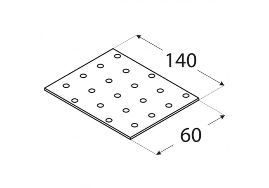 Zdjęcie: Płytka perforowana 6x14 cm PP5 DMX