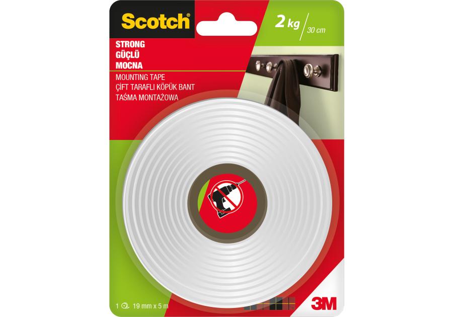 Zdjęcie: Taśma montażowa Mocna 19 mm x 5 m SCOTCH