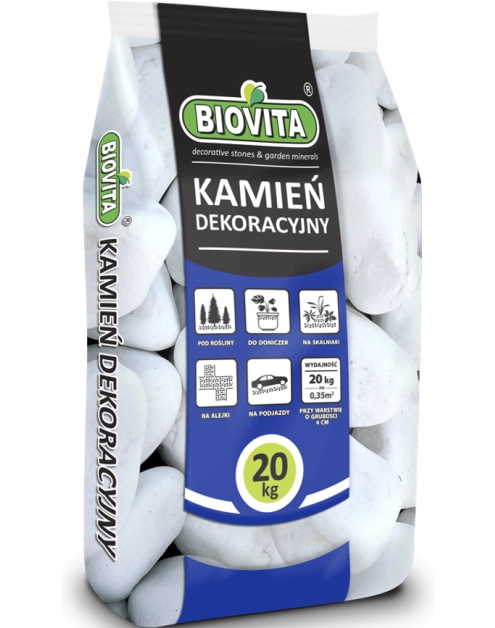Zdjęcie: Otoczak Extra White Thassos 60-100 mm biały 20 kg BIOVITA