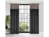 Zdjęcie: Zasłona gotowa D91 Agnes 140x250 cm czarny EUROFIRANY