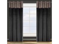 Zdjęcie: Zasłona gotowa D91 Agnes 140x250 cm czarny EUROFIRANY