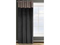 Zdjęcie: Zasłona gotowa D91 Agnes 140x250 cm czarny EUROFIRANY