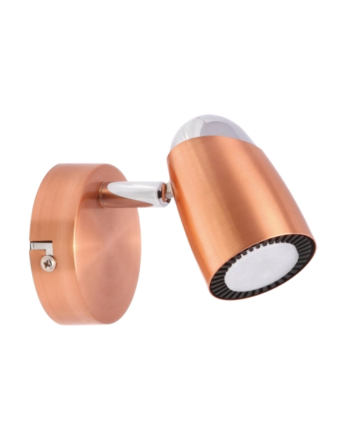 Zdjęcie: Oprawa ścienno-sufitowa SMD LED Ruda Led 1C WW kolor miedziany/chrom 6 W STRUHM