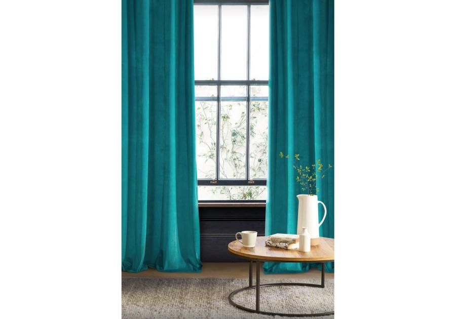 Zdjęcie: Zasłona Morena 140x250 cm grafitowa na przelotkach EUROFIRANY