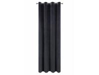 Zdjęcie: Zasłona Morena 140x250 cm grafitowa na przelotkach EUROFIRANY