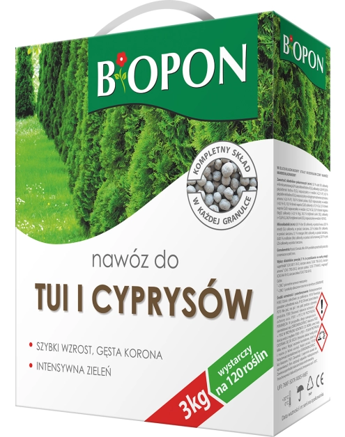 Zdjęcie: Nawóz do tui i cyprysów 3 kg BOPON