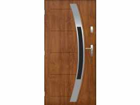 Drzwi zewnętrzne hydra złoty dąb 90l komplet ENTRYLINE