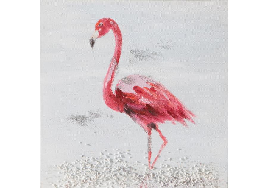 Zdjęcie: Obraz Flamingo 30x30 cm EUROFIRANY