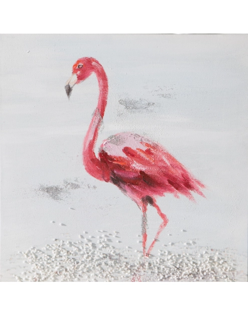 Zdjęcie: Obraz Flamingo 30x30 cm EUROFIRANY