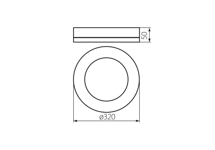 Zdjęcie: Oprawa LED Tura 24 W-NW-O-B MILEDO