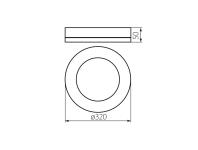 Zdjęcie: Oprawa LED Tura 24 W-NW-O-B MILEDO