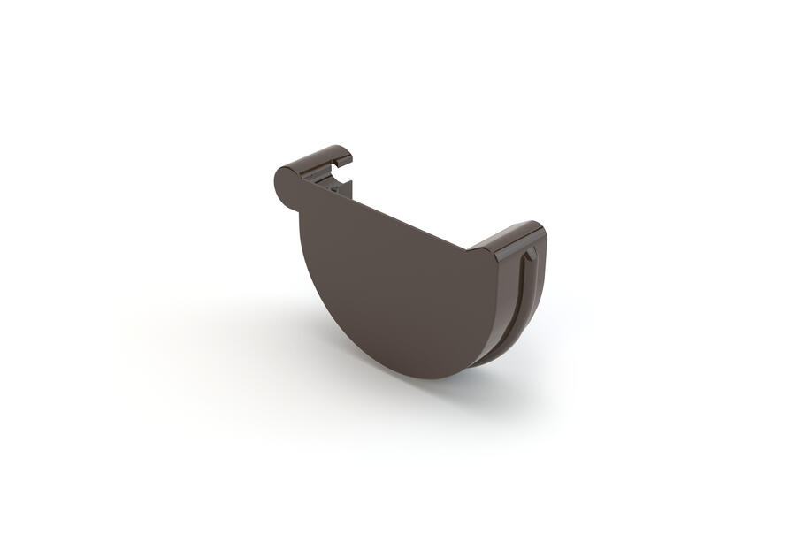 Zdjęcie: Denko rynny prawe 150 mm ciemny brąz GAMRAT