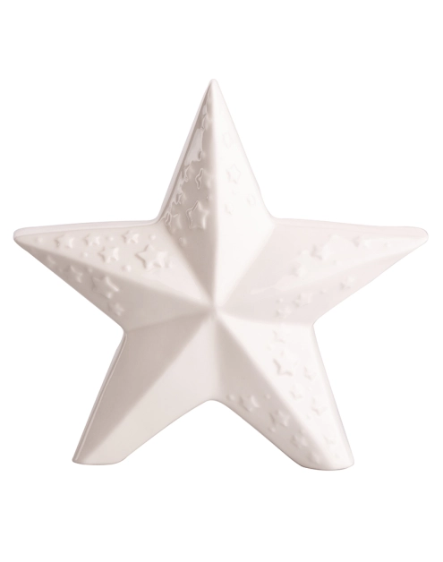 Zdjęcie: Figurka porcelanowa Gwiazdka wytłaczana 18,5x7,5x18 cm ALTOMDESIGN