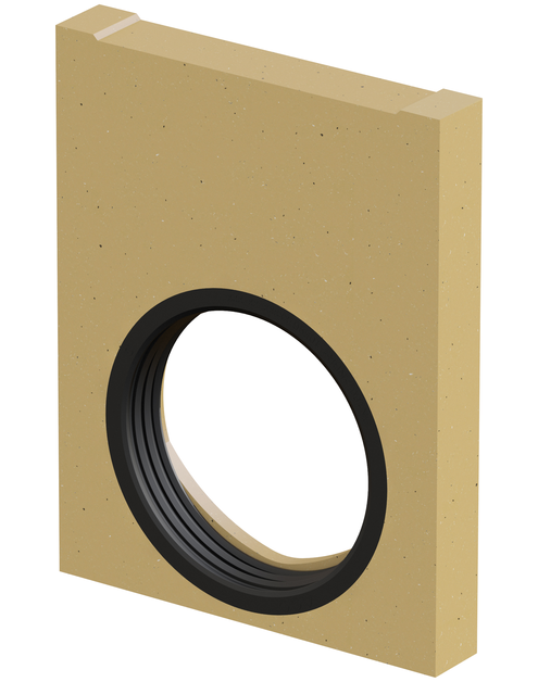 Zdjęcie: Ścianka czołowa z uszczelką z polimerobetonu kolor naturalny do Monoblock PD150V ACO