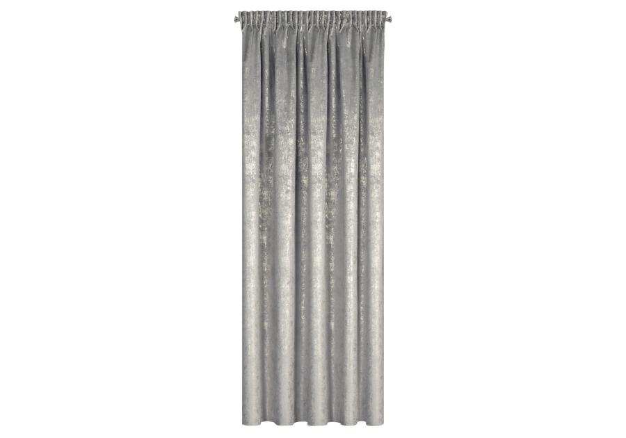 Zdjęcie: Zasłona Astrid 140x270 cm stalowo-szara na taśmie EUROFIRANY