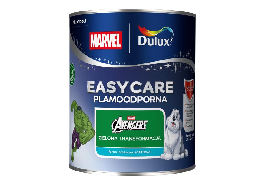 Zdjęcie: Farba lateksowa 1 L zielona transformacja matowa EASYCARE DISNEY